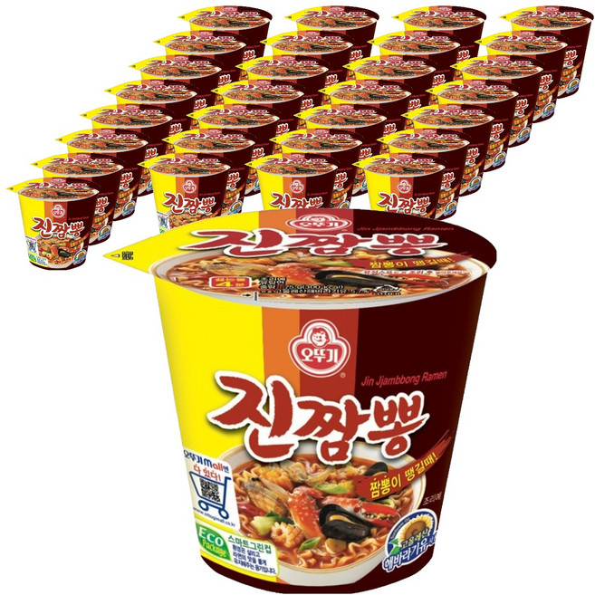 오뚜기 진짬뽕 작은컵 75g, 45개