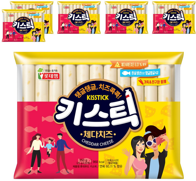 롯데푸드 키스틱 소시지, 25g, 132개
