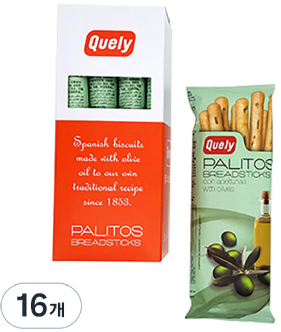 퀼리 올리브 브래드스틱, 50g, 16개
