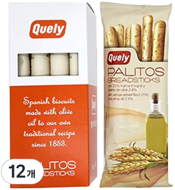 퀼리 통밀 브래드스틱, 50g, 12개