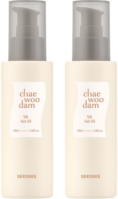 씨드비 채우담 실크 헤어오일, 100ml, 2개