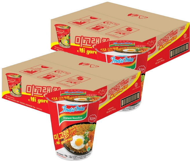 인도미 미고랭 컵라면 70g, 24개