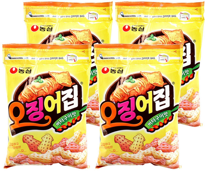 오징어집 버터구이맛, 260g, 4개