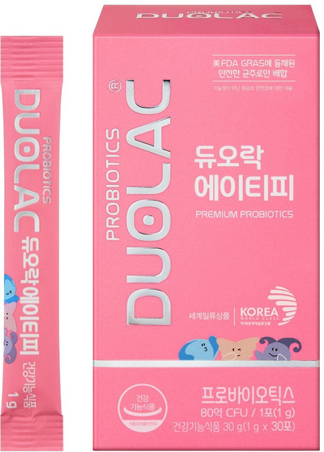 듀오락 유아용 에이티피 프로바이오틱스 유산균 30p, 30g, 1개
