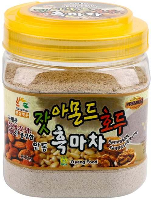 오양식품 잣 아몬드 호두 안동 흑마차, 800g, 1개입, 1개