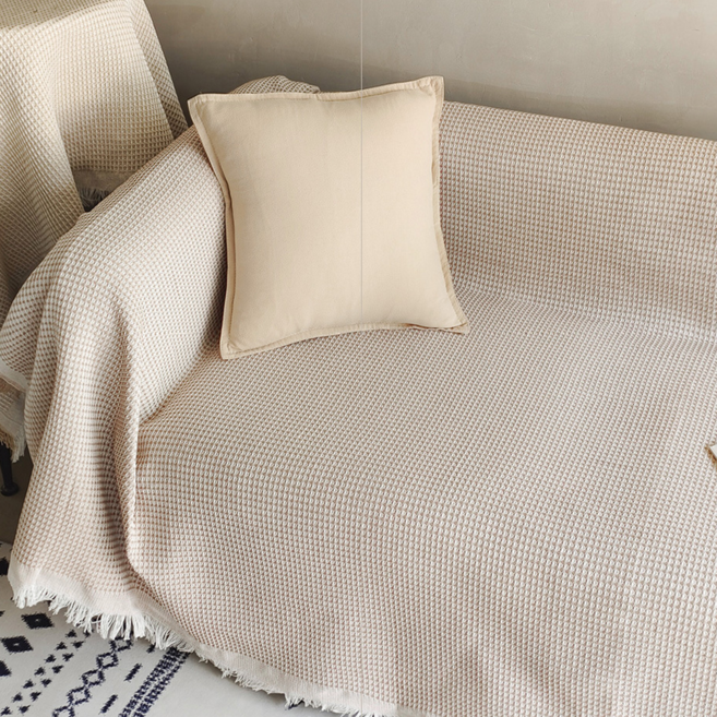 編織沙發布, 奶茶鬆餅, 1件