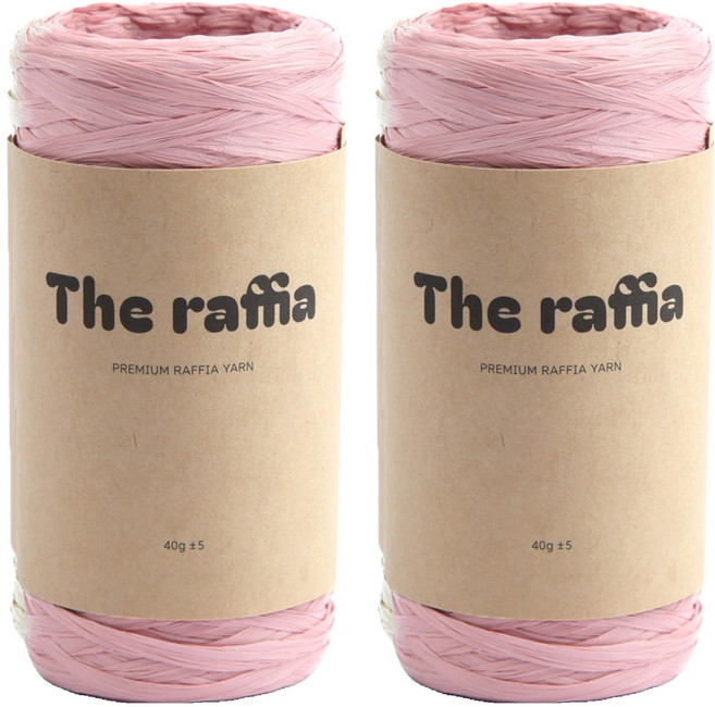 KnitWit The Raffia 編織線, 2個, 6703 印度粉