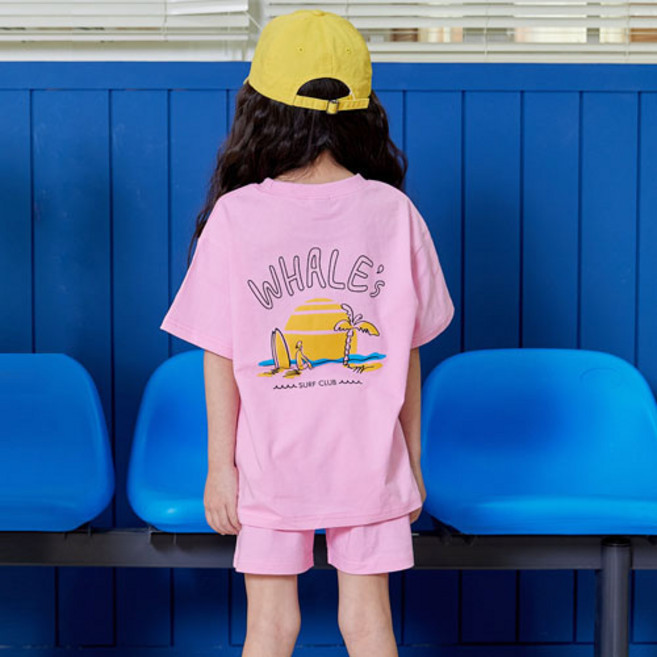 바브키즈 아동용 웨일 상하의 세트