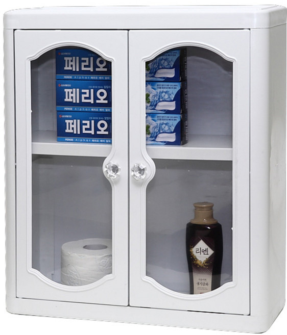 多用途浴室櫃, 白色, 1個