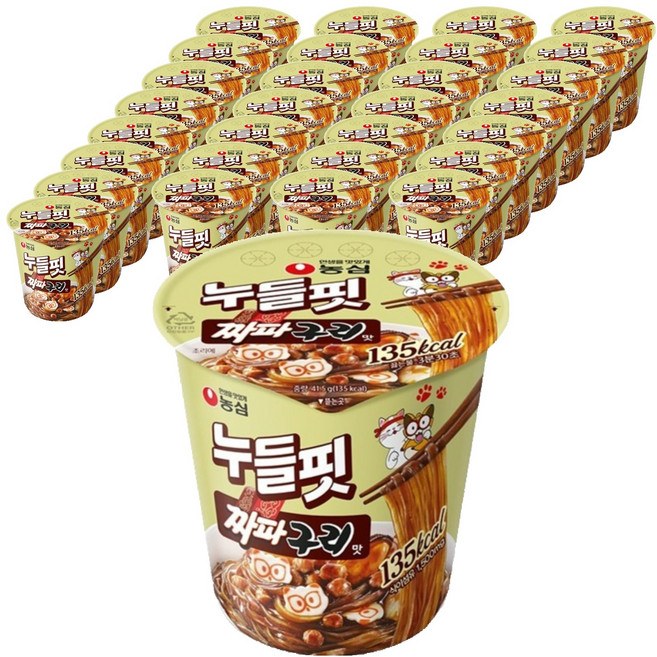 누들핏 짜파구리맛 41.5g, 32개