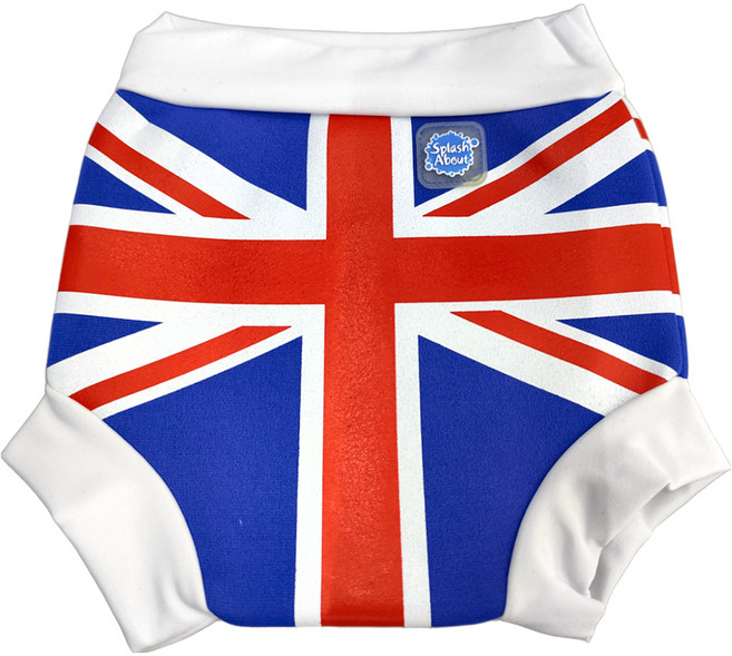 Splash About 游泳尿布褲 英倫經典 Union Jack 米字旗, M(3~8個月 6~11kg 適用), 1件