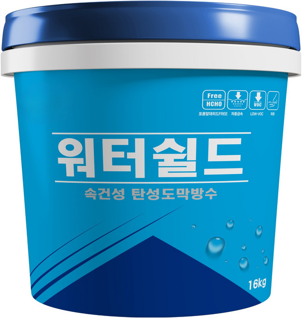 쌍곰 워터쉴드 속건성 1액형 탄성 도막방수제 16kg, 1개