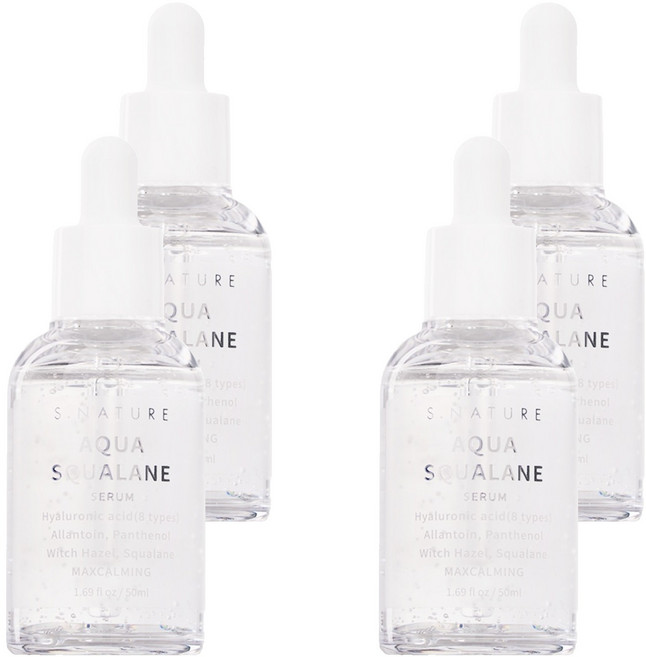 에스네이처 아쿠아 스쿠알란 세럼, 50ml, 4개
