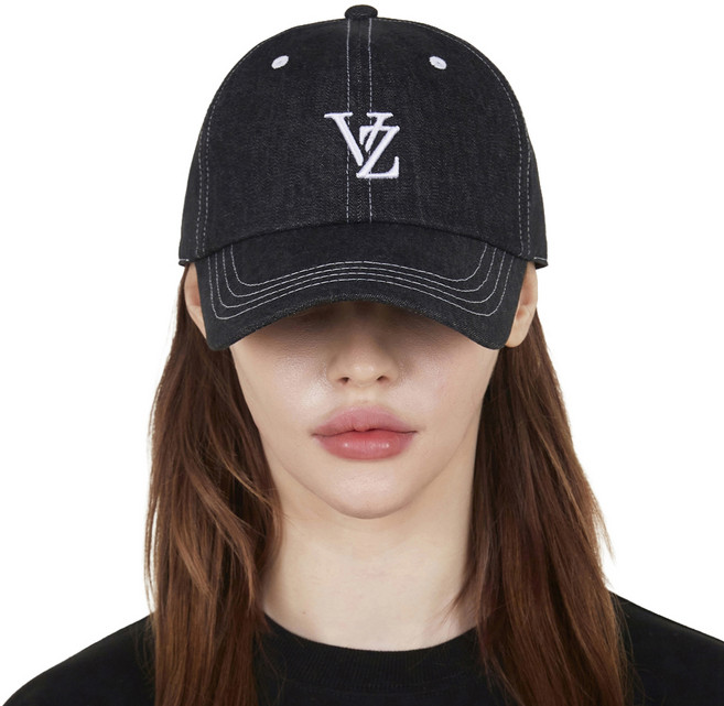 VARZAR 3D字母組合縫線寬鬆棒球帽