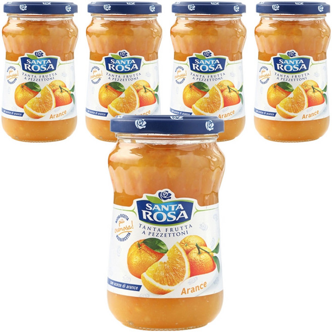 산타로사 오렌지마말레이드잼, 350g, 5개