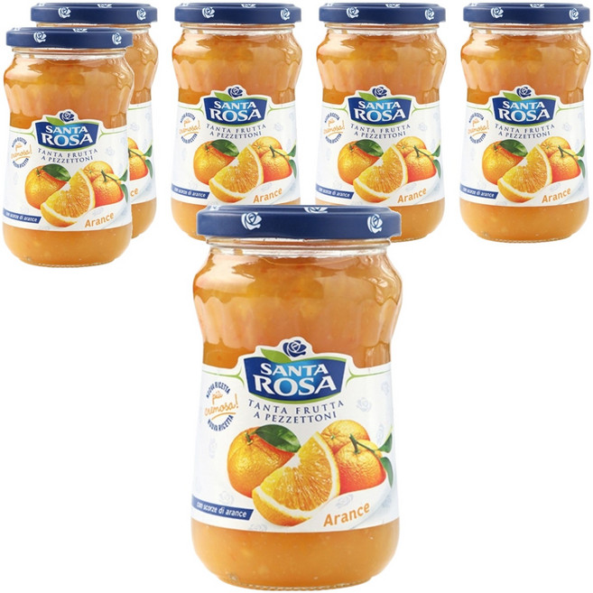 산타로사 오렌지마말레이드잼, 350g, 6개
