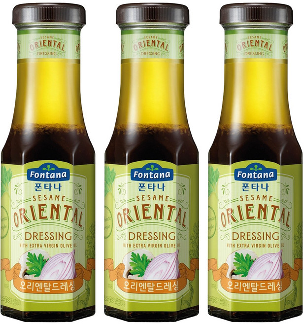폰타나 오리엔탈 드레싱, 270g, 3개
