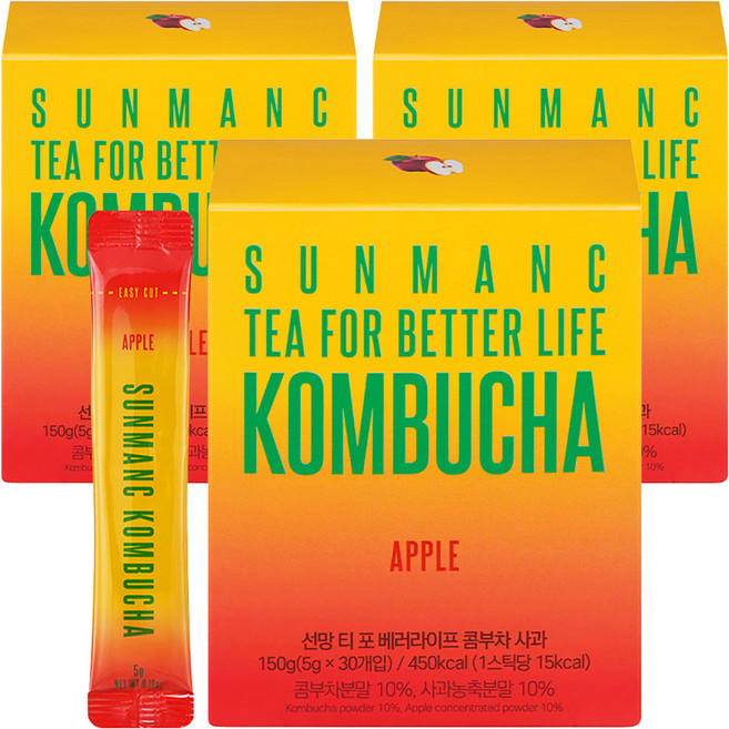 선망 콤부차 사과맛, 5g, 30개입, 3개