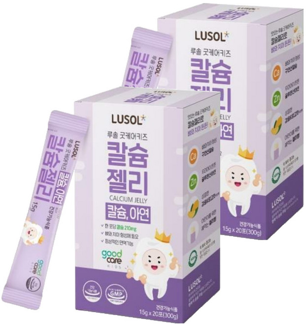 루솔 굿케어키즈 칼슘젤리 20p, 300g, 2개