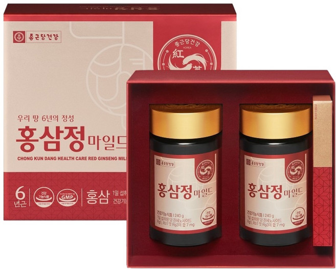 종근당건강 6년근 홍삼정 마일드, 240g, 2개