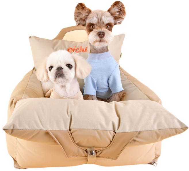 올치 강아지 캐리어 카시트, 베이지, 1개