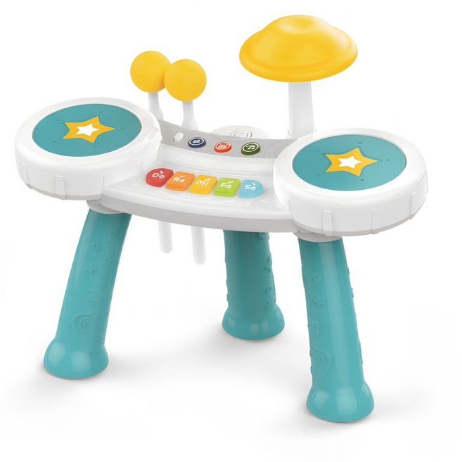PLAYFUL TOYS 頑玩具 早教爵士鼓, 藍色, 1套