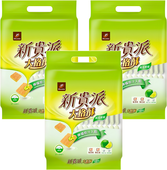 77 新貴派 大格酥 陽光檸檬, 324g, 3袋
