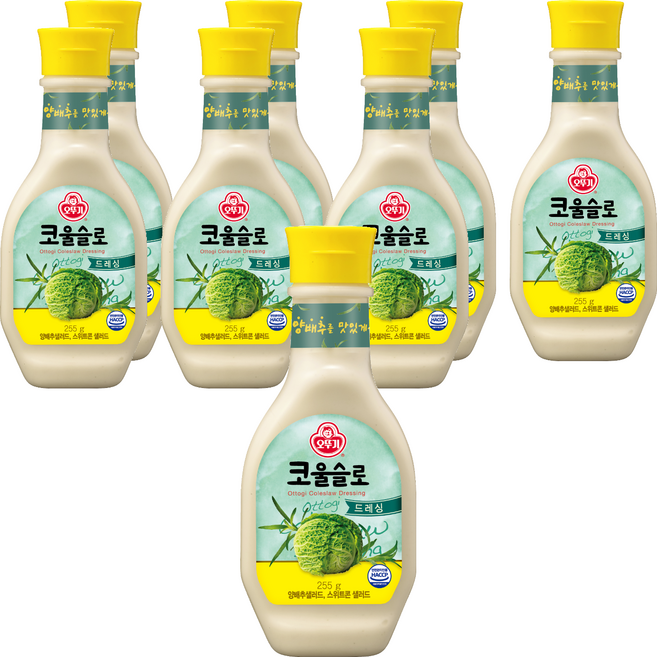 오뚜기 코울슬로드레싱, 255g, 8개