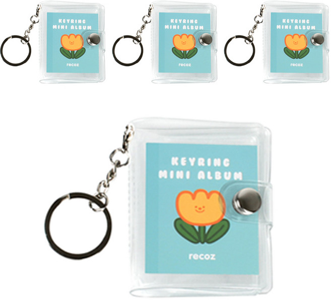 리코즈 키링 미니앨범 4p, 투명, 16매