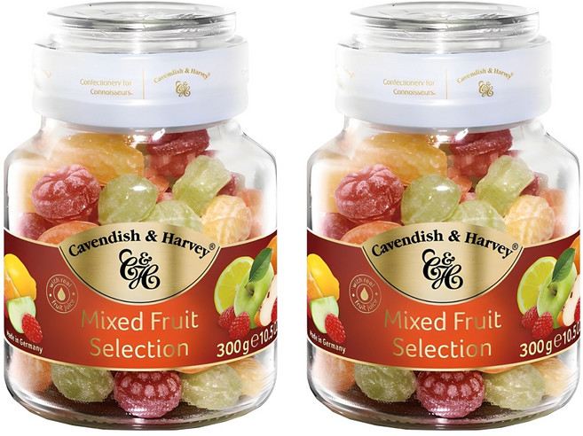 캐빈디쉬앤하비 믹스드 후르티 셀렉션 캔디, 300g, 2개