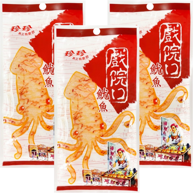 珍珍 戲院口原味片, 21g, 3包