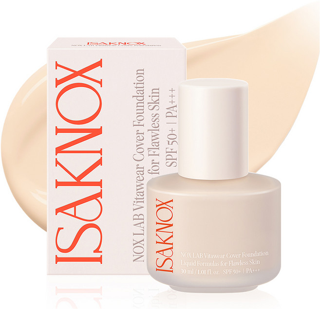 이자녹스 녹스랩 비타웨어 커버 파운데이션 30ml, 21호 라이트 베이지, 1개