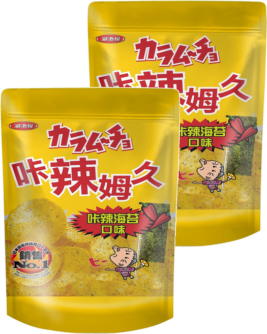 KOIKEYA 湖池屋 咔辣姆久 平切洋芋片咔辣海苔口味, 2個, 500g