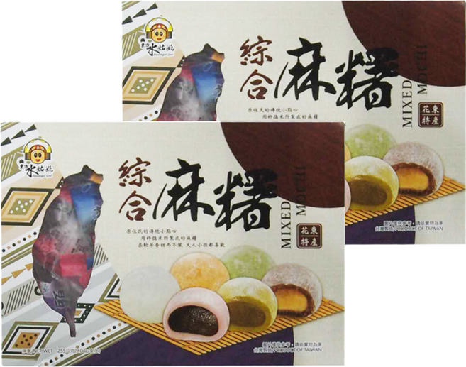 東方水姑娘 綜合麻糬 花東特產, 255g, 2盒