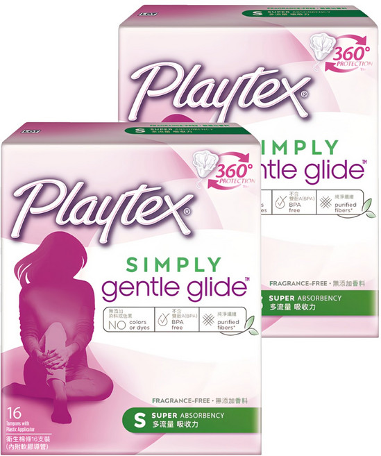 美國 Playtex 導管式衛生棉條, 多流量, 16支, 2盒