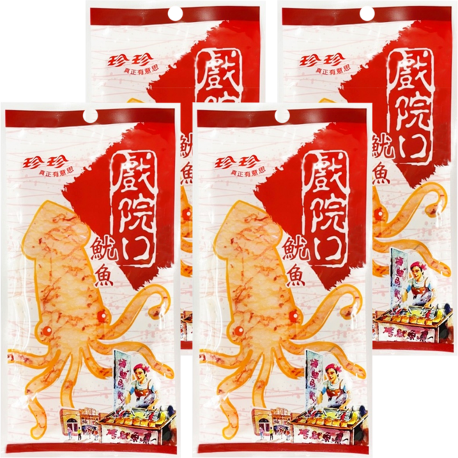 珍珍 戲院口原味片, 21g, 4包