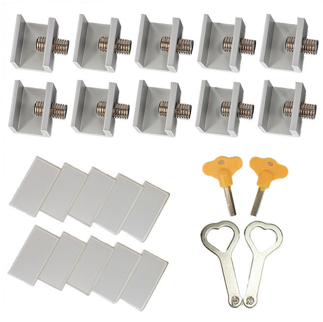 파라디 창문 안전 잠금장치, 혼합색상, 10세트