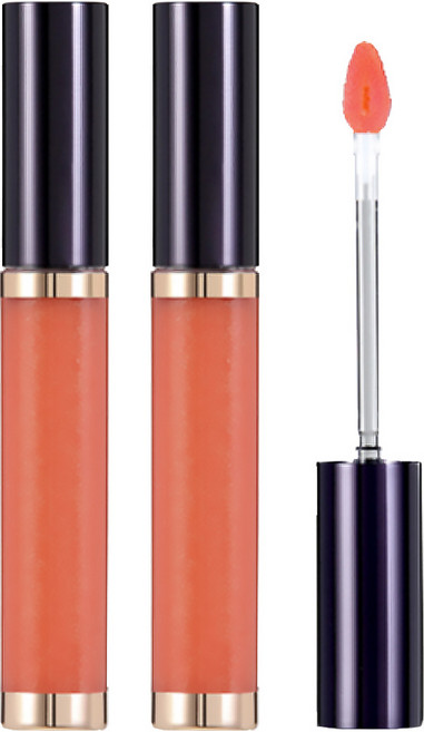 비디보브 립 컷 샤인 글로스 5g, OR201로코오렌지, 2개