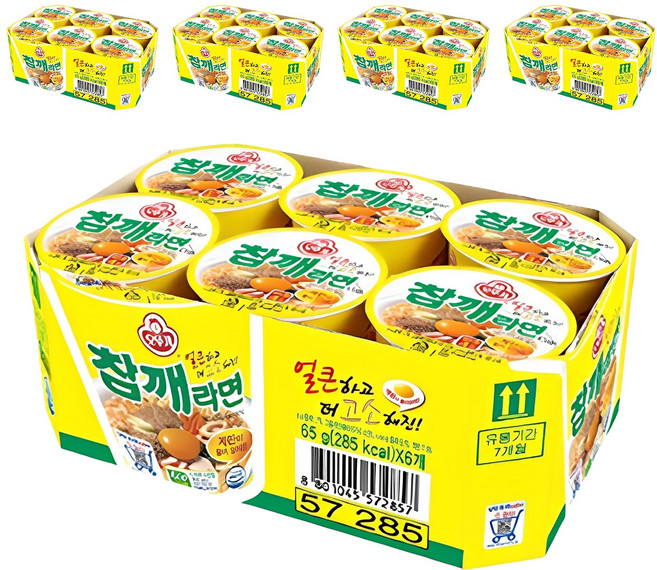 오뚜기 참깨라면 컵 65g, 30개