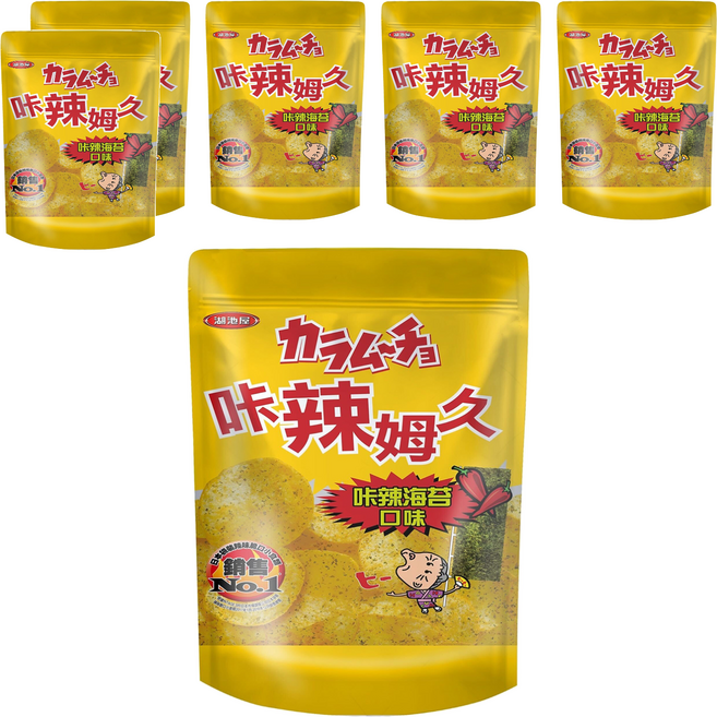 KOIKEYA 湖池屋 咔辣姆久 平切洋芋片咔辣海苔口味, 6個, 500g