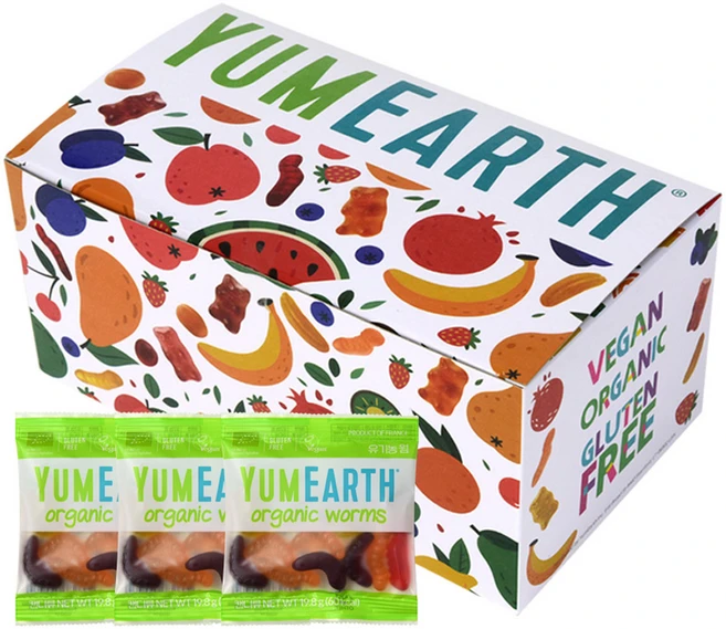 야미월스 유기농 웜 젤리, 망고 + 복숭아 + 체리 + 딸기 혼합맛, 495g, 1개 - 쿠팡