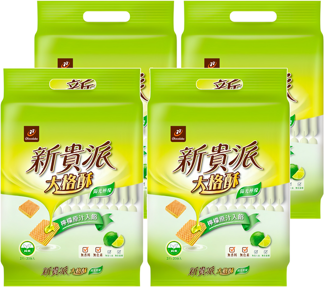 77 新貴派 大格酥 陽光檸檬, 324g, 4袋