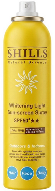 SHILLS 舒兒絲 很耐曬超清爽舒緩美白防曬冰鎮噴霧 SPF50+, 180ml, 1件