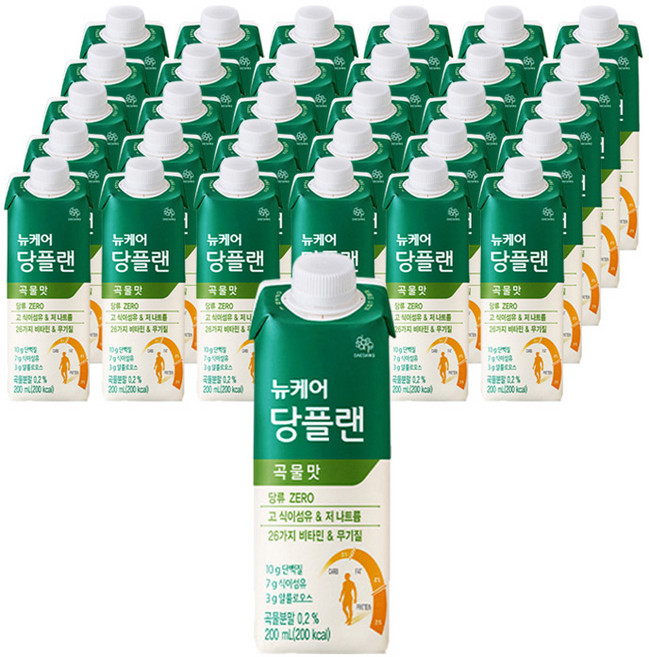 뉴케어 당플랜 곡물맛 당뇨환자영양식, 200ml, 60개