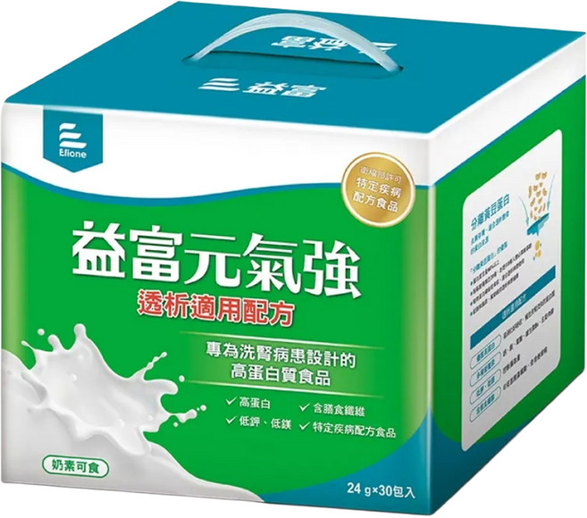 益富 元氣強 透析適用配方 30包, 720g, 1盒