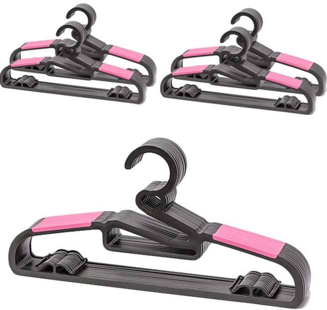 하트 논슬립 옷걸이, 핑크, 50개