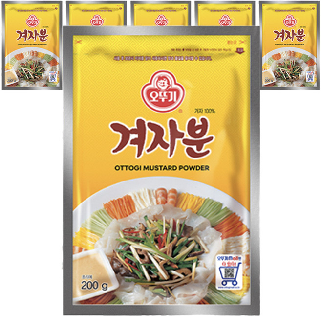 오뚜기 겨자분, 200g, 6개