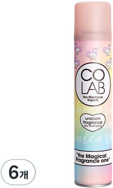 코랩 드라이샴푸 유니콘, 200ml, 6개