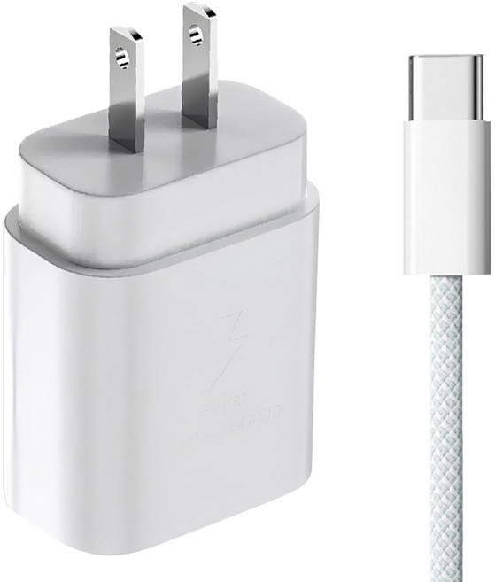 DTAudio 25W充電器 + Type-C to Type-C 充電線 30cm iPhone專用, 1組, 白色