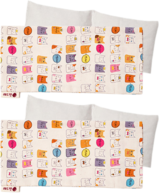 REDBEAN 눈 찜질팩 팥 + 미야오캣 커버, 2세트